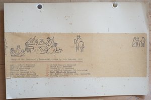 Ryhmä mökissä, Bournehill, 1858 (muste paperille) tekijältä John Christian Schetsky