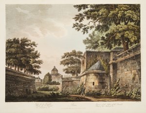 Bastilian linnoituksen sisätilat, osa arsenaalia, kuvitus Versailles