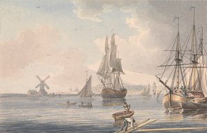 Deptford Dockyard, Kent tekijältä John Cleveley the Younger