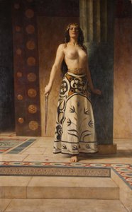 Clytemnestra, n. 1914 (öljy kankaalle) tekijältä John Collier