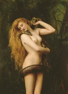 Lilith, 1887 öljy kankaalle yksityiskohta 125798:sta