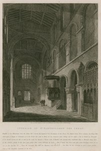 Pyhän Bartolomeus Suuren kirkon sisätilat tekijältä John Coney