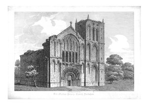 Old Malton Priory Church, Yorkshire, 1800-luvun alku.
