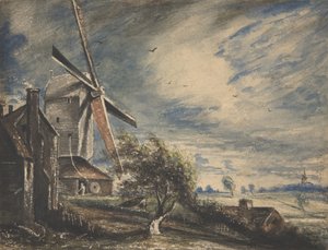Mylly lähellä Colchesteria, 1833. tekijältä John Constable