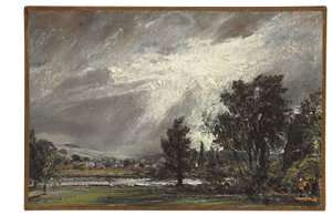 Näkymä Salisburysta (öljy paperille asetettu kankaalle) tekijältä John Constable