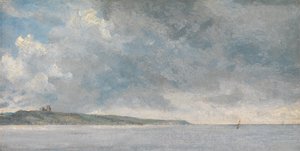 Rannikkokohtaus kallioilla, n. 1814. tekijältä John Constable