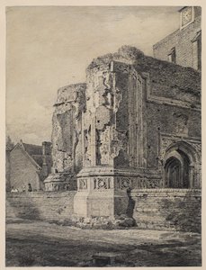 East Bergholt Church, lounaasta, n. 1815-17 tekijältä John Constable
