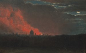 Tuli Lontoossa, nähtynä Hampsteadista, 16. lokakuuta 1834, nähtynä Hampsteadista, n. 1826. tekijältä John Constable
