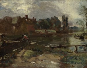 Flatford Mill from the Lock, n. 1810 tekijältä John Constable