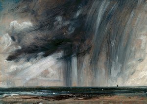 Ukkosmyrsky meren yllä. Noin 1824-26 tekijältä John Constable