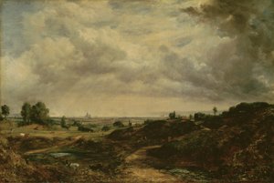 Hampstead Heath (öljy kankaalle) tekijältä John Constable
