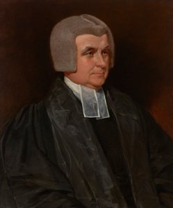 Worcesterin katedraalin tuomiokapitulin pastori John Wingfieldin (1760-1825) muotokuva, puolipitkä, musta puku ja valkoiset kaistaleet. tekijältä John Constable