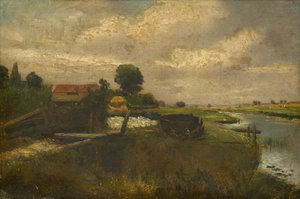 Jokinäkymä tekijältä John Constable