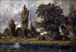 Salisburyn katedraali ja Leadenhall Avon-joelta, 1820 tekijältä John Constable