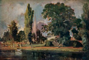 Salisburyn katedraali ja Leadenhall Avon-joelta, 1820 tekijältä John Constable