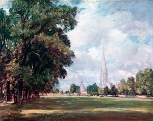 Salisburyn katedraali Lower Marsh Closesta, 1820 tekijältä John Constable