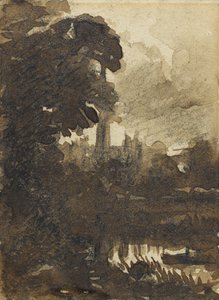 Salisburyn katedraali luoteesta, n. 1830-39 tekijältä John Constable