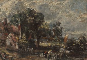 Luonnos elokuvalle "The Haywain" tekijältä John Constable