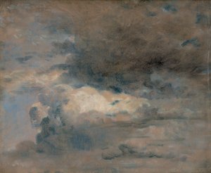 Pilvien tutkimus - Ilta, 31. elokuuta 1822 tekijältä John Constable