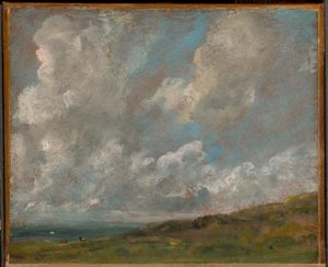Pilvitutkielma maiseman yllä tekijältä John Constable