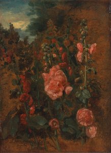 Hollyhocks-tutkimus, n. 1826. tekijältä John Constable