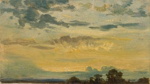 Kesäinen auringonlasku, 1800-luvun alku tekijältä John Constable