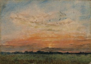 "Auringonlasku", 1796-1837 tekijältä John Constable