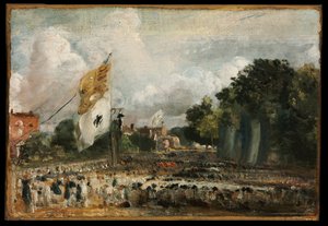 Itä -Bergholtin rauhan juhla 1814 päättyi Pariisissa Ranskan ja liittoutuneiden valtioiden välillä tekijältä John Constable