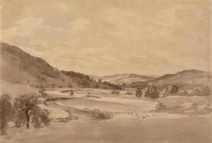 Derwent Valley Chatsworthin kanssa kaukana tekijältä John Constable