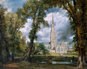 "Näkymä Salisburyn katedraalille Bishop