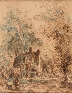 Water Lane, Stratford St.Mary tekijältä John Constable