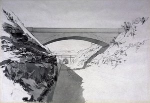 Beechwood-tunneli, 27. heinäkuuta 1837 (kynä ja muste ja pesu paperille)