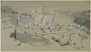 Park Street, Camden Town, 17. syyskuuta 1836 (kynä ja muste ja pesu paperille) tekijältä John Cooke Bourne
