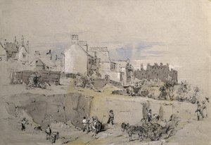 Park Street, Camden Town, n. 1836-39 (kynäpiirros) tekijältä John Cooke Bourne