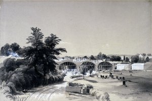 Weedon, Northamptonshire, 6. heinäkuuta 1837 (kynä ja muste ja pesu paperille) tekijältä John Cooke Bourne