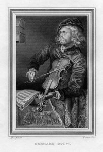 Gerrit Dou 1613-1675, hollantilainen taidemaalari, 1816.