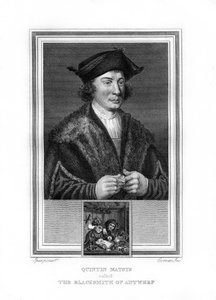 Quentin Matsys, flaamilaisen perinteen maalari, 1825.
