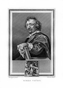 Simon Vouet, ranskalainen barokkiajan maalari, 1825.