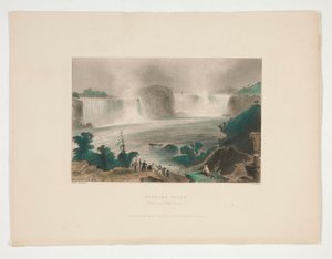 Niagaran putoukset (läheltä Clifton Housea), kuva Nathaniel Parker Willisille