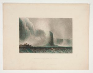 Niagaran putoukset lautalta, kuvitus Nathaniel Parker Willisille