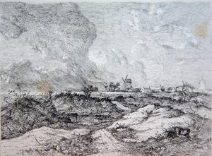 Mousehold Heath, Norwich, n. 1810-11 tekijältä John Crome