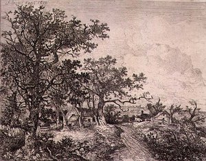 Lähellä Horsham, pubi. kirjoittanut J. & W. Freeman tekijältä John Crome