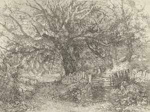 Road Scene, Trowse Hall, 1813 tekijältä John Crome