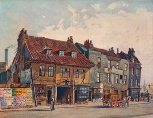 Talot Church Streetin länsipuolella, Lambeth, Lambeth Bridge Road, Lontoo, c1874 1926