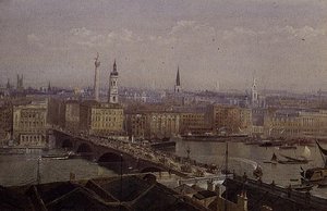 London Bridge näyttää monumenttia tekijältä John Crowther