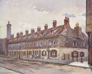 Kadonnut Lontoo: Pye Streetin vanhat talot, Westminster (värilitro). tekijältä John Crowther