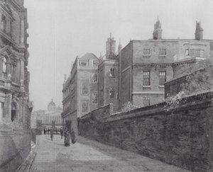 Kadonnut Lontoo: Trafalgar Squarelta Mallille (litografia). tekijältä John Crowther