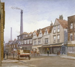 Näkymä Mint Streetille, Southwark, Lontoo, 1884 tekijältä John Crowther