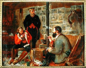 Study for a Welcome Arrival, n. 1855-1856 (öljy kankaalle) tekijältä John Dalbiac Luard