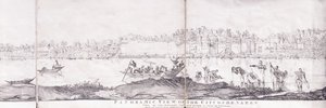 Panoraamanäkymä Benaresin kaupunkiin, 1827 tekijältä John Dalrymple